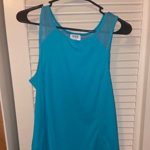 Teal fitness tank